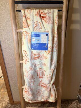 Gilmore Girls Stars Hollow Fall Plush Throw Blanket 50x70 Leaves Books NWT